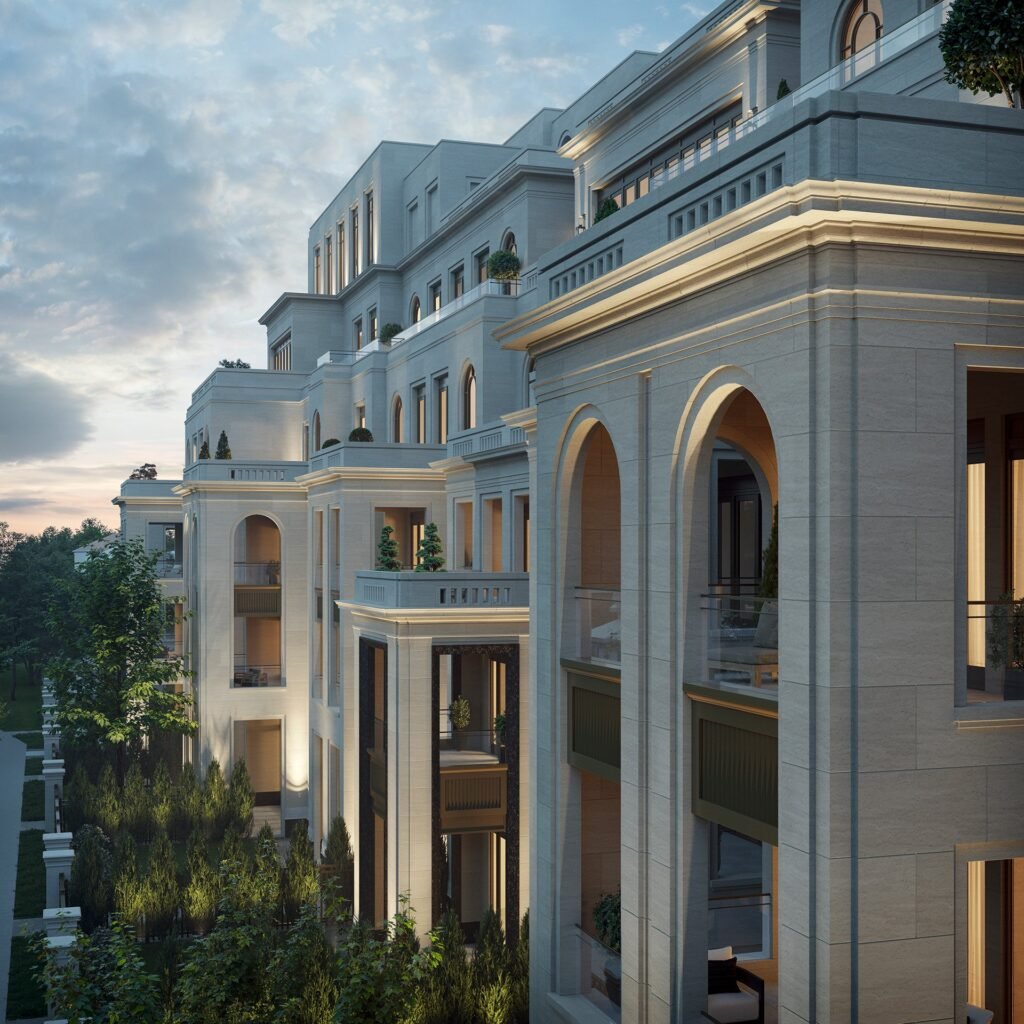 Architectural details of 2 Post Road Condo in Toronto showcasing modern luxury design elements.